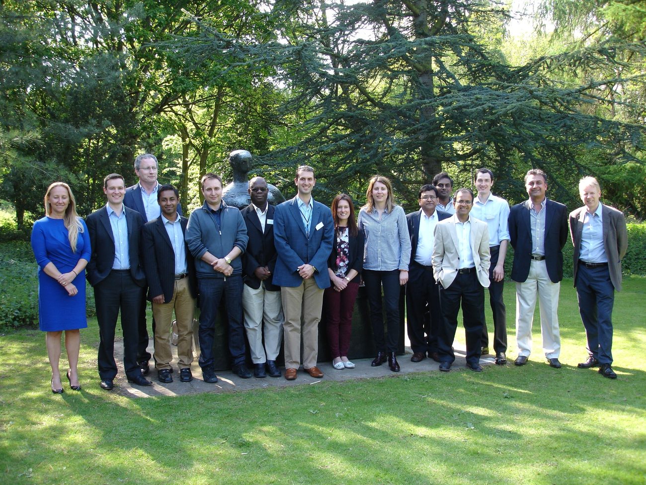 Course faculty and delegates on campus
